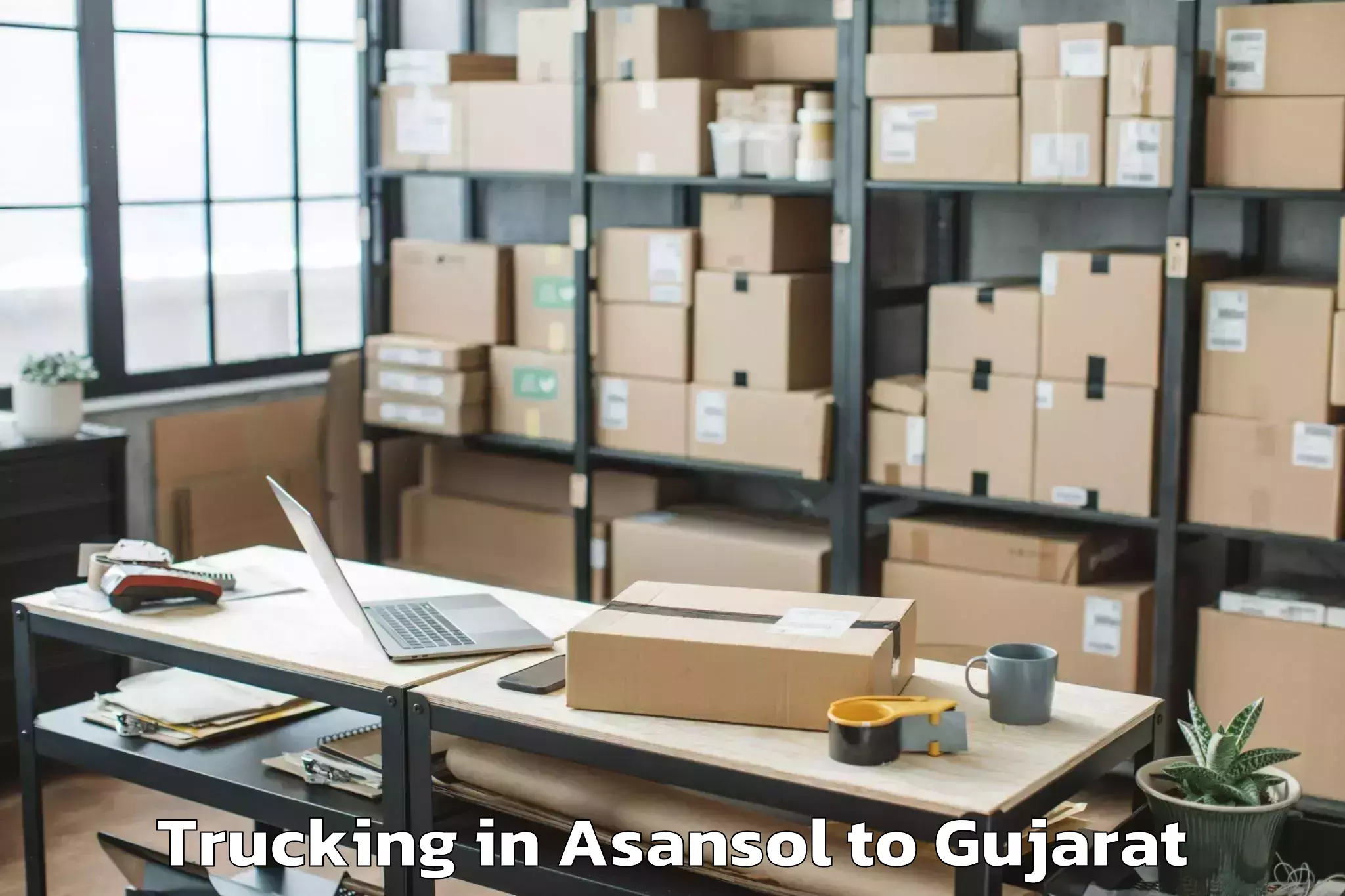 Reliable Asansol to Waghai Trucking